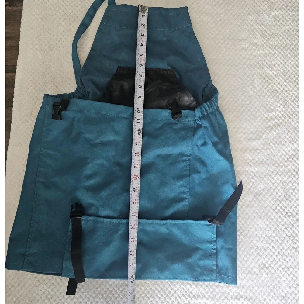Jwthee Gardening Apron with Pockets‎ Adjustable Teal Harvest Bag - Picture 11 of 14